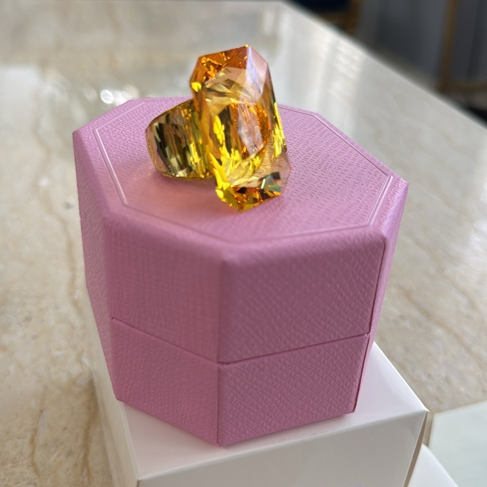 New Swarovski Lucent Cocktail Ring.$400